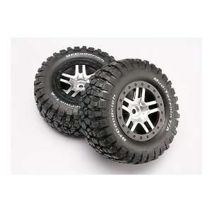  Tire & Wheel Chrome(2): R 2WDSLH, SLH 4x4: Toys & Games