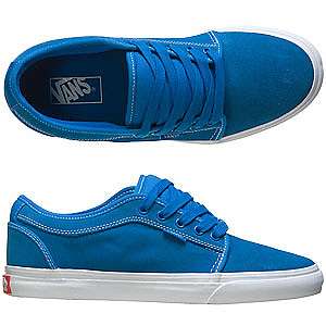 Vans Chukka Low Light Bright Blue Skateboarding Skate Shoes Sneakers 