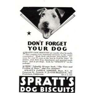  Print Ad 1931 Spratts Dog Biscuits Spratts Books