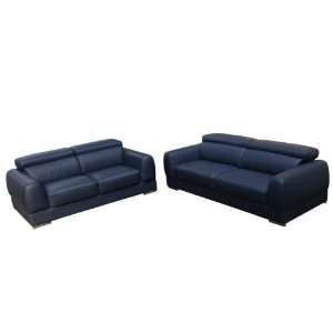   Sofa, Loveseat Click Clack Headrests Bonded Leather