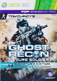 Ghost Recon Future Soldier Signature Edition XBOX 360 GAME REGION FREE 