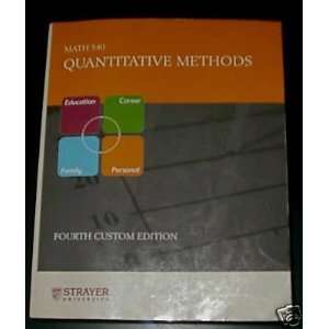  Quantitative Methods (Math 540) 4th Custom Edition Office 