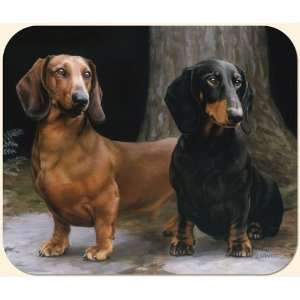  Dachshunds in the Path Mouse Pad by Fiddlers Elbow 