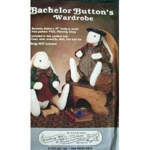  BACHELOR BUTTONS WARDROBE   CLOTHES PATTERN FOR 19 BUNNY 