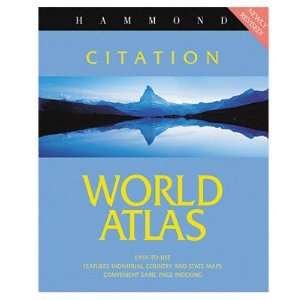    Hammond 712953 Citation World Atlas   Softcover Electronics