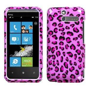  HTC Arrive Pink Leopard Skin Hard Case (free EDS Shield 