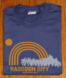 Resident Evil Racoon City from Gamecube game Navy Shirt  