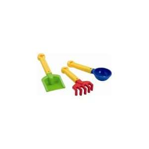  Toy Sand Box, Beach, Gardening Tool Set Incl. Shovel, Rake 