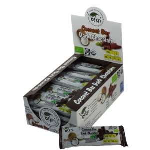 Oskri Organics, Coconut Original W/Dark Chocolate, 1.50 OZ (Pack of 20 