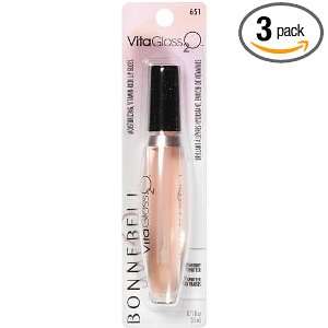  (3 Pack) Bonnie Bell Lip Shine VitaGloss 2O Lip Gloss 