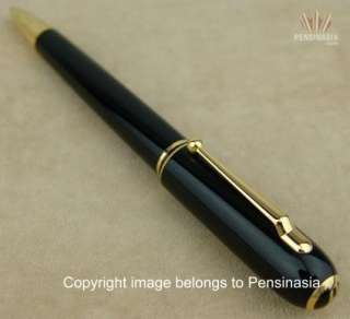 DUNHILL SIDECAR BLACK RESIN GOLD PLATED BALL POINT PEN!  