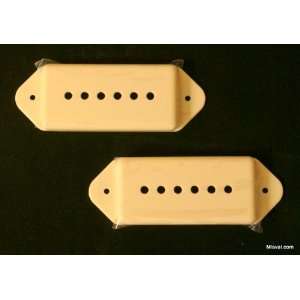   Pair of P 90 Dog ear Guitar Pickup Covers CREAM: Everything Else
