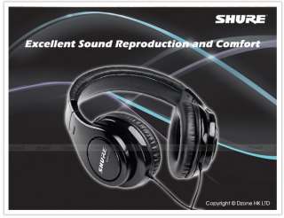 The SRH240 Headphones from Shure provide excellent sound reproduction 