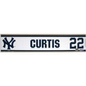  Colin Curtis #22 2010 Yankees Post Season Game Used Locker 