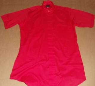 vtg RED clergy PRIEST HARBRO pastor vestment 15 shirt  