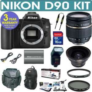  NIKON D90 Digital SLR Camera + Tamron AF 18 250mm Zoom 