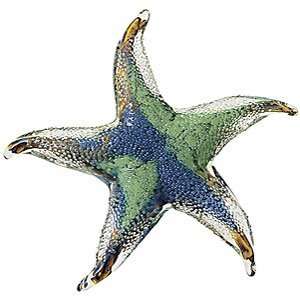  Moonlit Starfish Glass Figurine