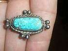 ANTIQUE STERLING TURQUOISE INDIAN 