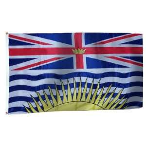  British Columbia Flag 3X5 Foot Nylon Patio, Lawn & Garden
