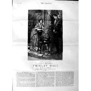  1883 ILLUSTRATION STORY THIRLBY HALL ROMANCE FINE ART 