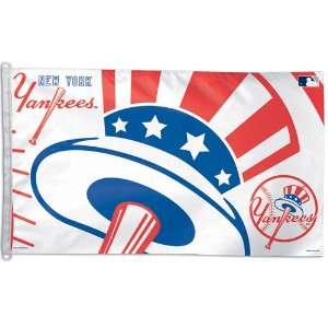 New York Yankees MLB 3x5 Banner Flag (Top Hat Design) (36 