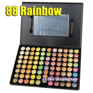Pro 88 Rainbow EyeShadow Eye Shadow Palette Shimmer Matte Mineral 