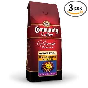 Community Coffee Private Reserve Whole Bean Coffee, Breakfast Blend 