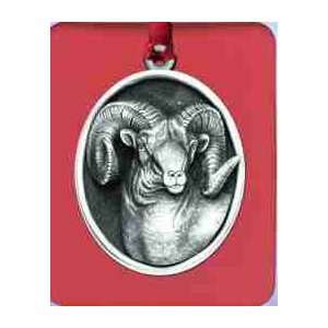  Bighorn Sheep Pewter Ornament