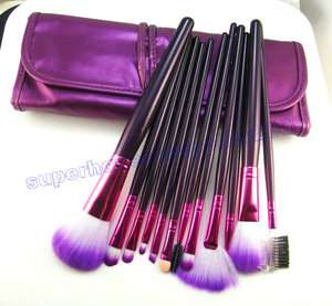 12Pcs Professional comestic Makeup Brush Set+case PL071  