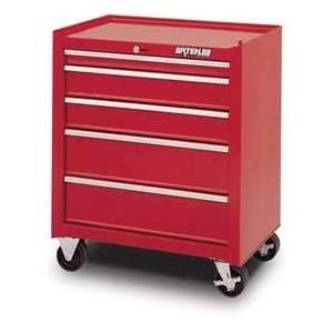  Waterloo Sca 265rd F Friction Slide 5 Drawer Cabinet   Red 