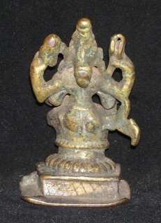 Traditional Indian Ritual Bronze Statue Goddess Shakti  