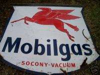 VINTAGE MOBILGAS STATION SIGN SOCONY VACUUM  