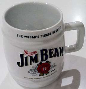 JIM BEAM CLASSIC BARREL WHITE COFFEE MUG *BOXED *NEW  