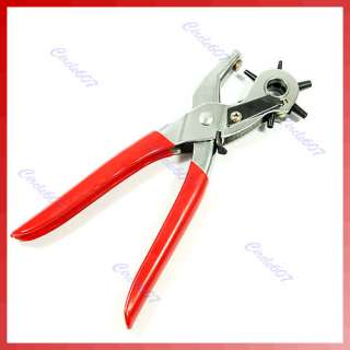 Revolving Leather Canvas Belt Punch Punching Plier Hole  