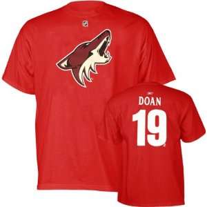 Shane Doan Reebok Burgundy Name and Number Phoenix Coyotes T Shirt