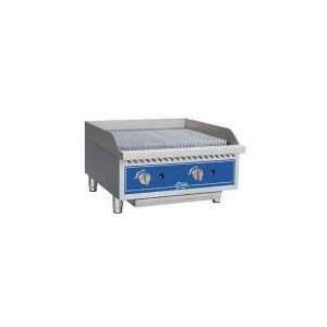   24in Countertop Gas Charbroiler with Radiant Heat