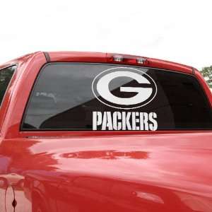  Green Bay Packers 18 x 18 White Logo Decal Sports 