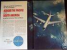 1959 PAN AMERICAN AIRLINE PAN AM JET CLIPPER FACTS AD  