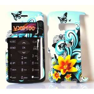  Black with Blue Yellow Flower Forest Butterfly LG Env2 