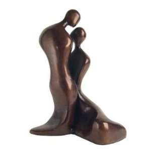  Abstract Loving Couple Cast Aluminum Sculpture Figure 