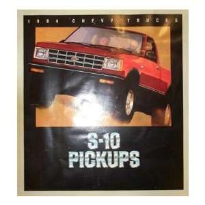  1984 CHEVROLET S 10 PICKUP Sales Brochure Literature Automotive