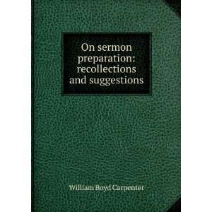    recollections and suggestions William Boyd Carpenter Books