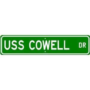  USS COWELL DD 547 Street Sign   Navy Ship Gift Sailor 