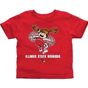   State Redbirds Toddler Cheer Squad T Shirt   Red