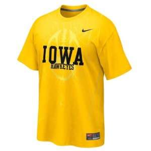 Iowa Hawkeyes Nike Football T shirt Gold  Sports 