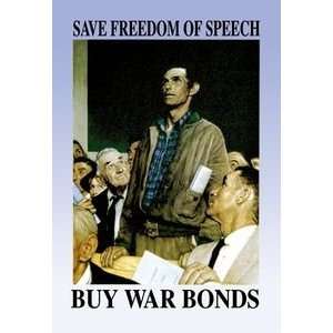  Save Freedom of Speech   Paper Poster (18.75 x 28.5 