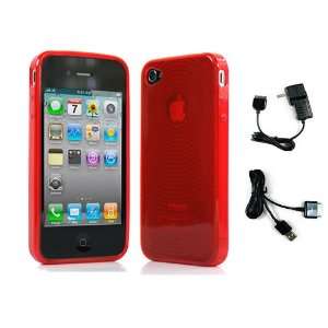: Red Target Flex Series TPU Case for New Apple iPhone 4S and iPhone 