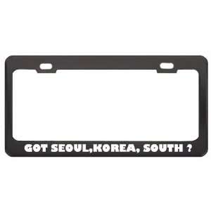 Got Seoul,Korea, South ? Location Country Black Metal License Plate 