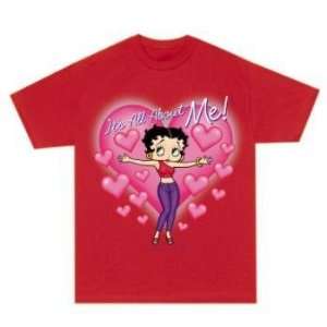  Betty Boop Its All About Me T Shirt   Red Case Pack 6 
