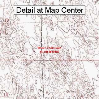   Quadrangle Map   Rock Creek Lake, Nebraska (Folded/Waterproof
